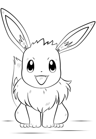 Eevee Pokemon Coloring Page